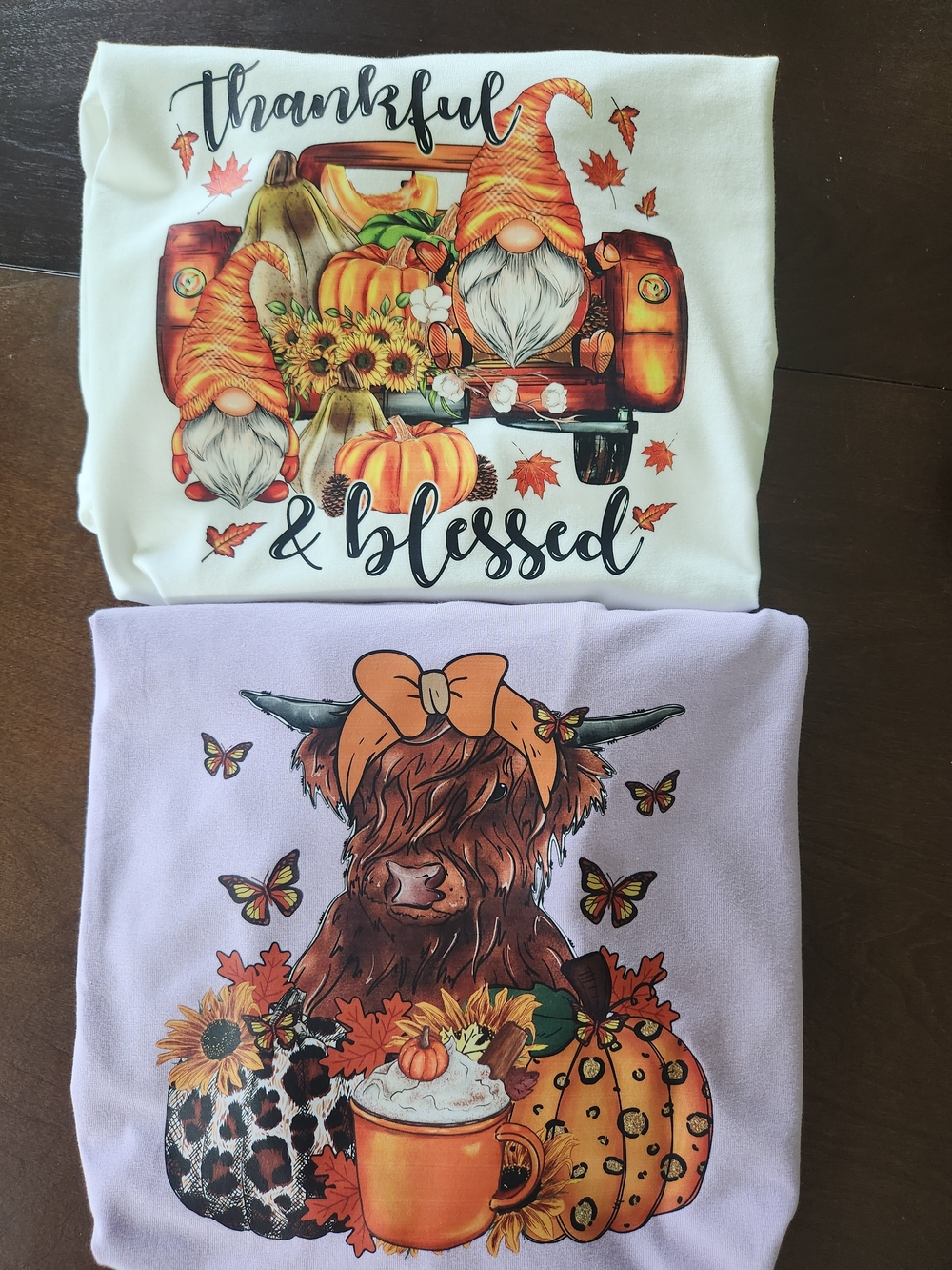 'Thankful & Blessed' Fall Graphic Tee